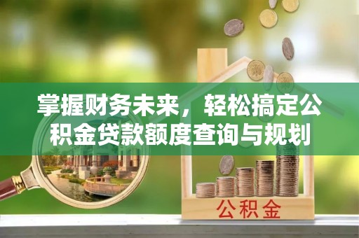 秀洲掌握财务未来，轻松搞定公积金贷款额度查询与规划