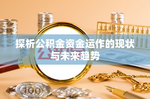 秀洲探析公积金资金运作的现状与未来趋势