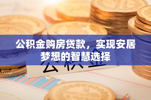 秀洲公积金购房贷款，实现安居梦想的智慧选择