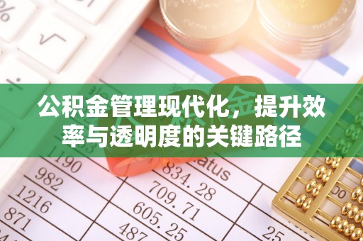秀洲公积金管理现代化，提升效率与透明度的关键路径