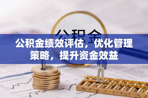 秀洲公积金绩效评估，优化管理策略，提升资金效益