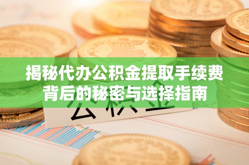 秀洲揭秘代办公积金提取手续费背后的秘密与选择指南