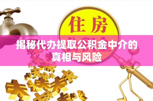 秀洲揭秘代办提取公积金中介的真相与风险