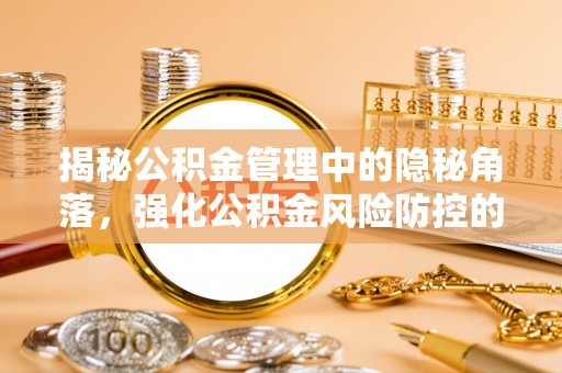 秀洲揭秘公积金管理中的隐秘角落，强化公积金风险防控的必要性与路径