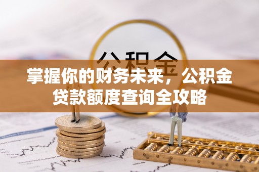 秀洲掌握你的财务未来，公积金贷款额度查询全攻略
