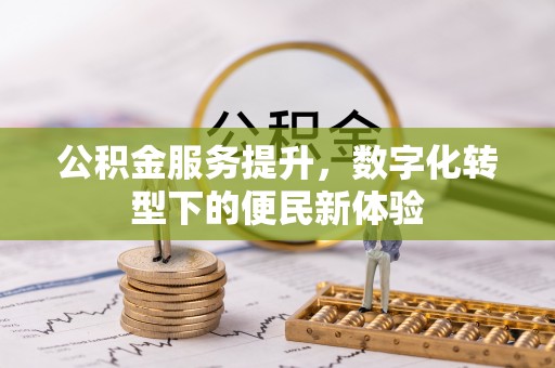 秀洲公积金服务提升，数字化转型下的便民新体验