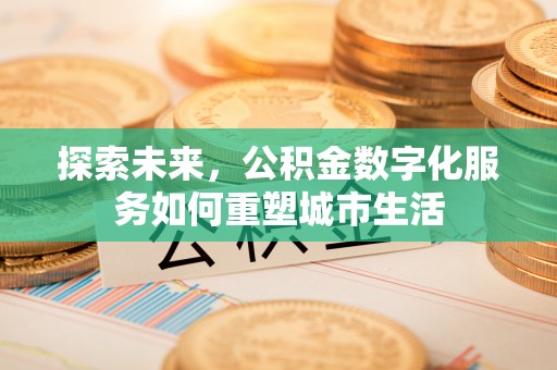 秀洲探索未来，公积金数字化服务如何重塑城市生活