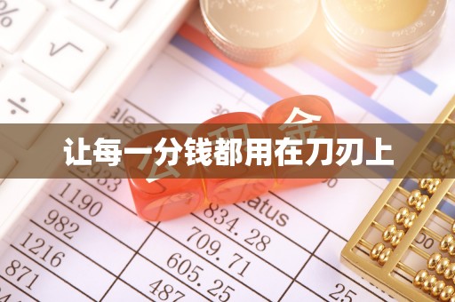 秀洲让每一分钱都用在刀刃上